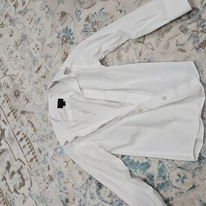 Boys Crewcuts.white Long Sleeve Button Down Dress Shirt